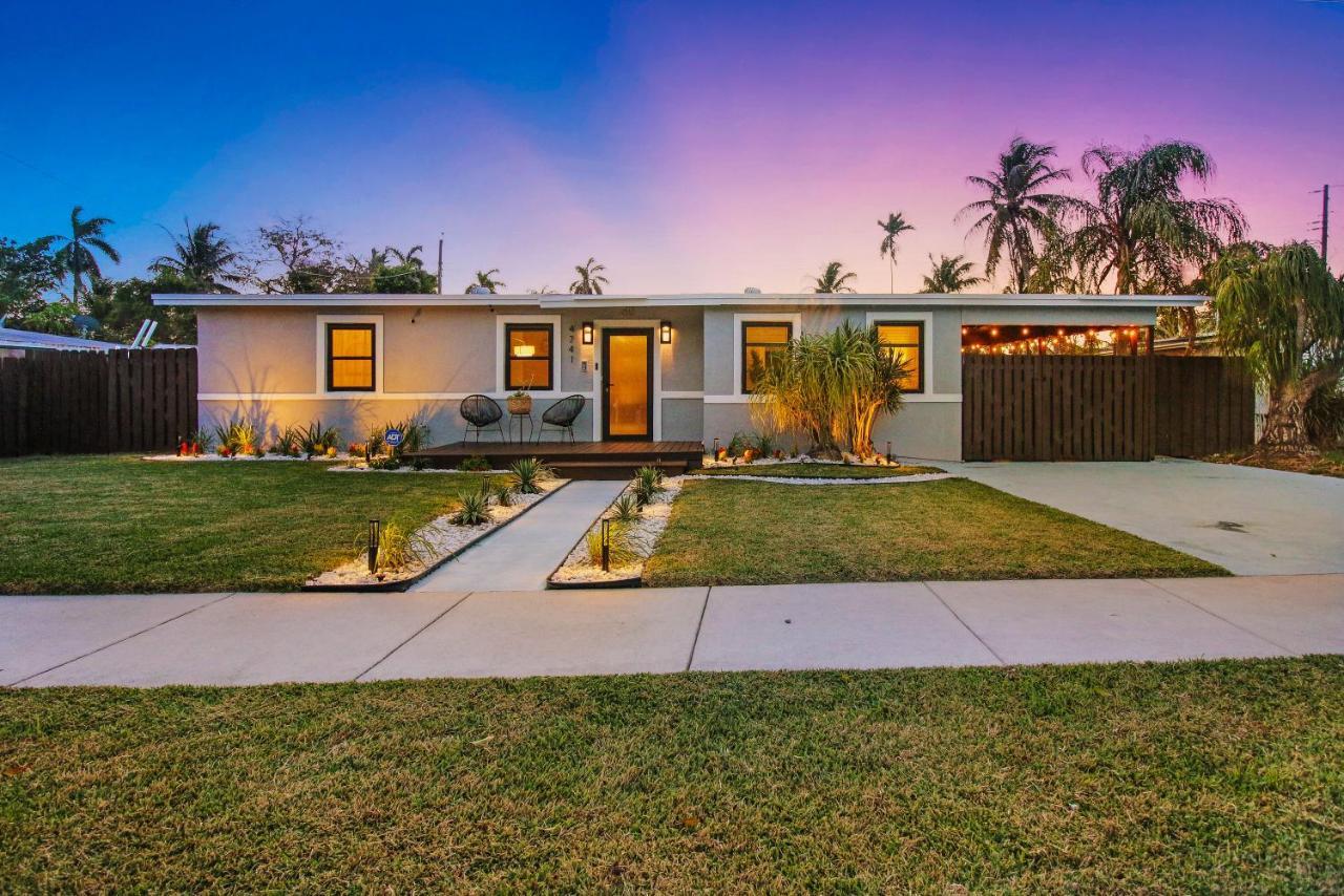 AMAZING AFFORDABLE LUXURY PARADiSE WITH HEATED POOL PERFECT FOR 2 TO 8 PEOPLE Pompano Beach Exterior foto