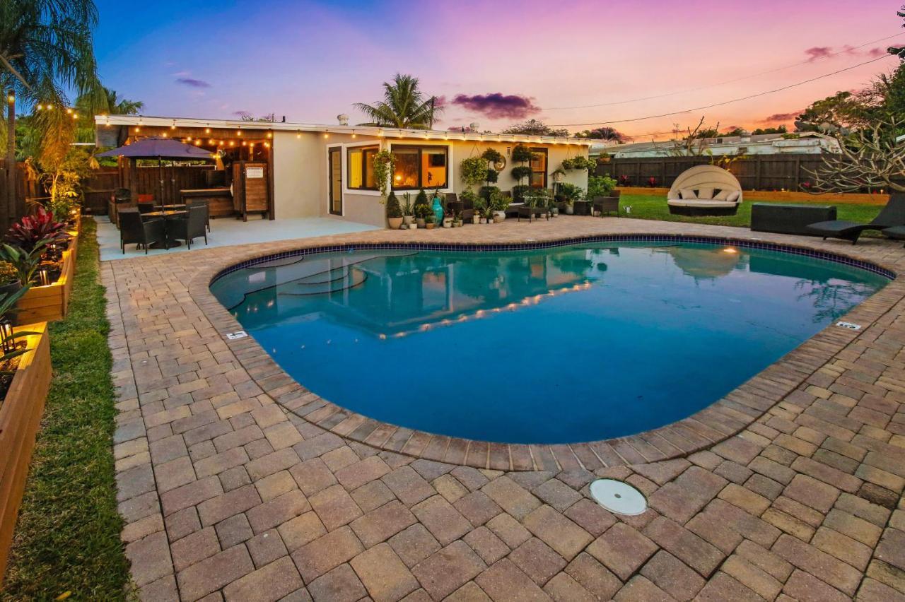 AMAZING AFFORDABLE LUXURY PARADiSE WITH HEATED POOL PERFECT FOR 2 TO 8 PEOPLE Pompano Beach Exterior foto